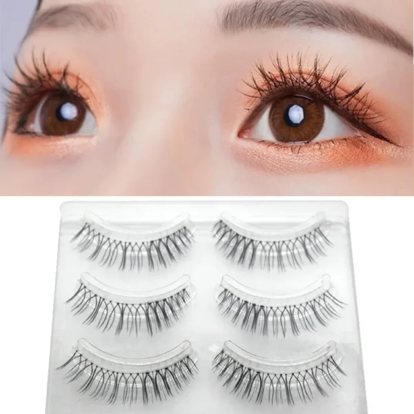 Looks So Natural, False Eyelashes, Shy', 12 mm, Includes 5 Pairs Of Lashes, Contact Lens Friendly, Easy to Apply, Reusable Strip Lashes, Glue On